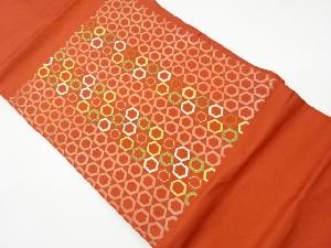 リサイクル　亀甲模様織出し名古屋帯